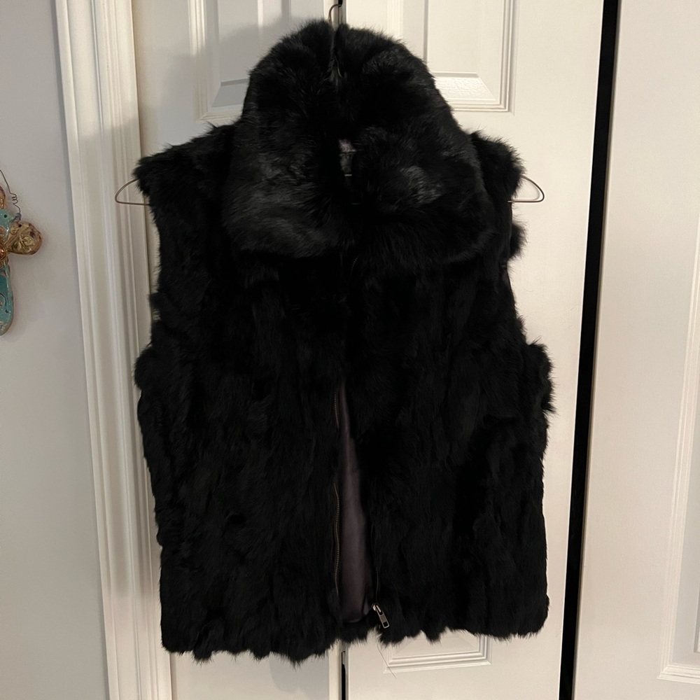 Saks Black Label Rabbit Fur Vest